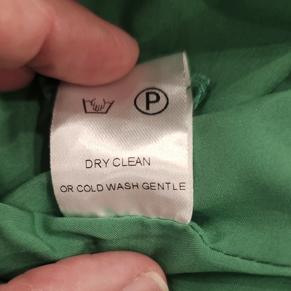 Abbey Glass Green 3D Floral Solid Sleeveless High Neck Top Size S - Picture 9 of 9